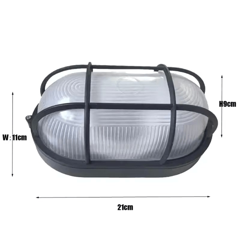 Vintage Waterproof E27 Outdoor Wall Lamp Retro ExplosionProof Porch Ceiling Light 4