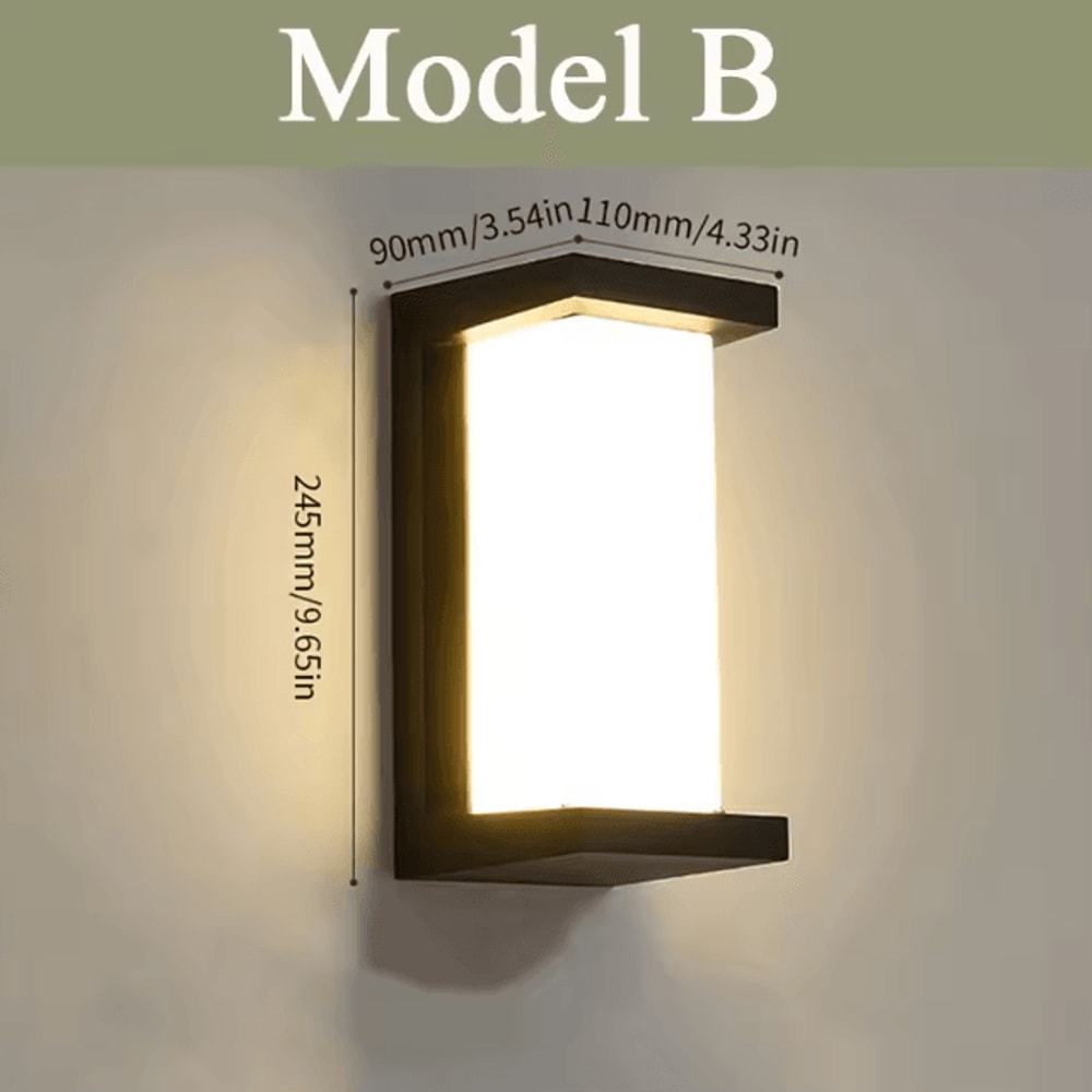 Modern IP66 Waterproof LED Outdoor Wall Lamp Aluminum Porch Garden Light 5