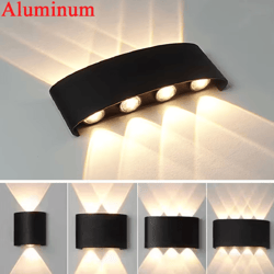 modern aluminum led waterproof wall lamp – ip65 indoor & outdoor wall light