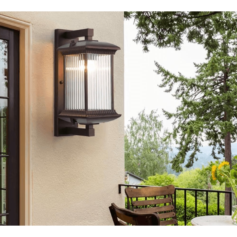 Modern New Chinese Outdoor Wall Light Waterproof Garden Balcony Corridor Lamp 0