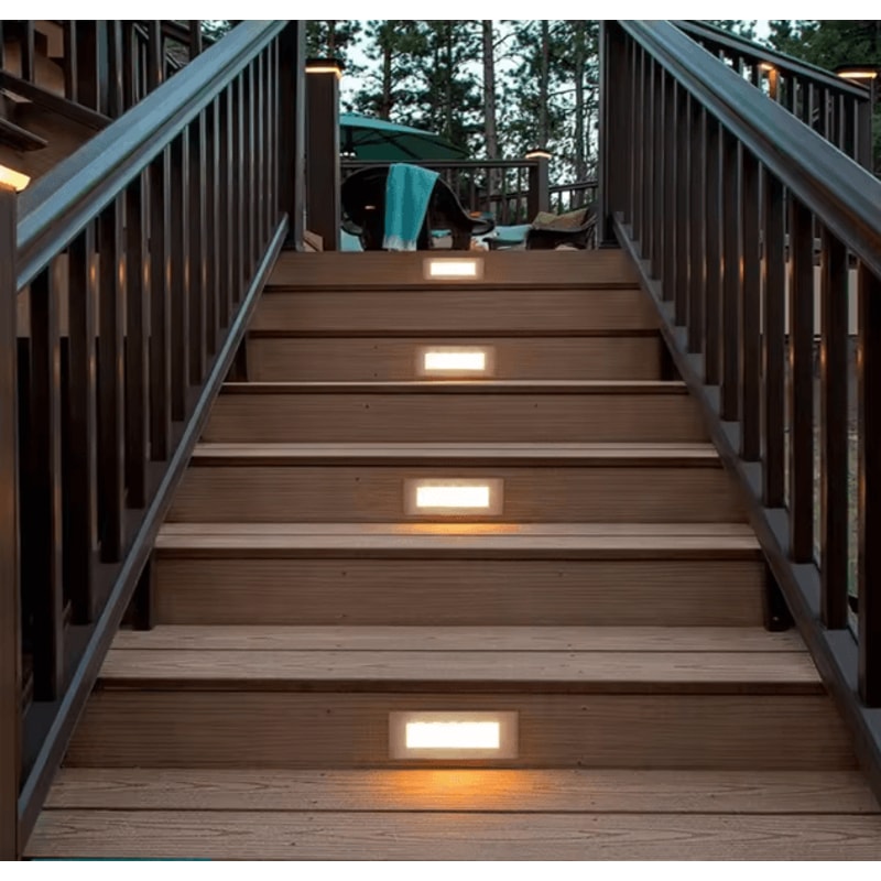 Recessed LED Stair Step Light 5W IP65 Waterproof Aluminum Outdoor Wall Lamp 2