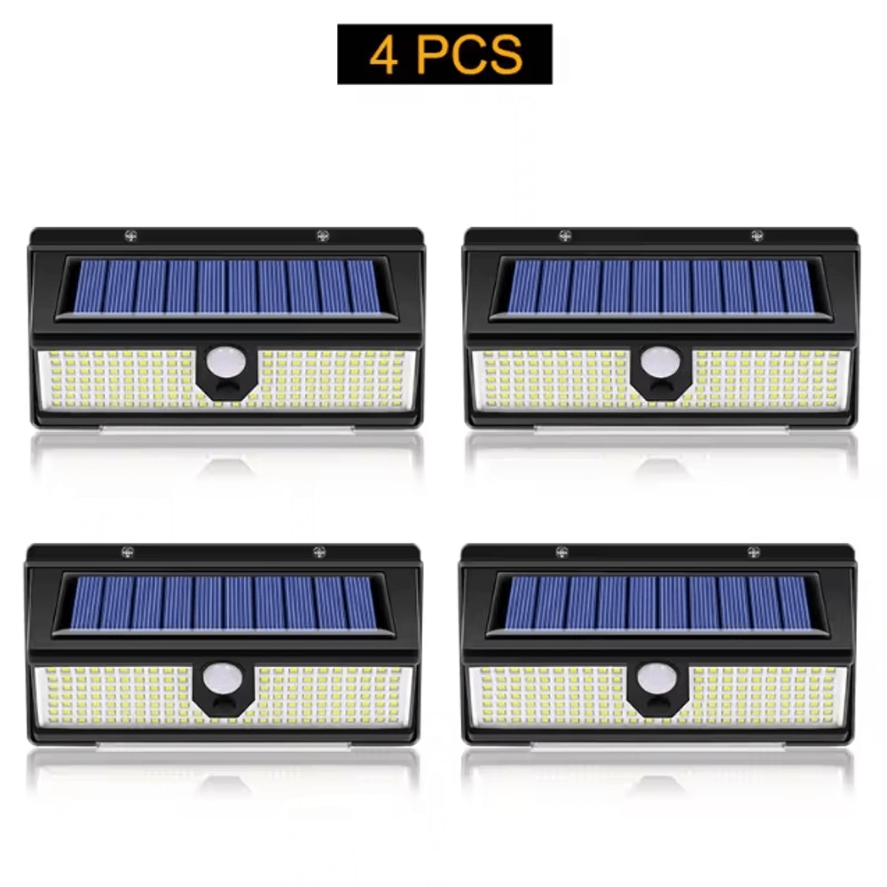 190 LED Solar Motion Sensor Wall Light 4Mode Waterproof Outdoor Security Lamp 5