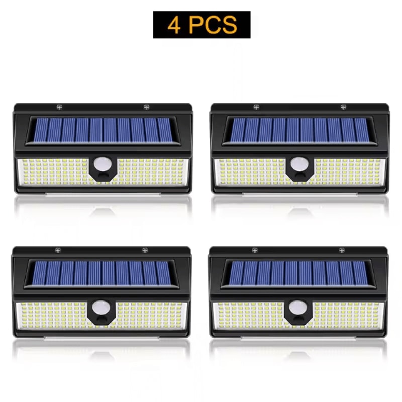 190 LED Solar Motion Sensor Wall Light 4Mode Waterproof Outdoor Security Lamp 5