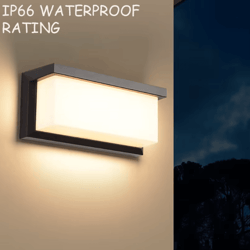 modern radar motion sensor led outdoor wall light – ip65 waterproof porch & garden lamp