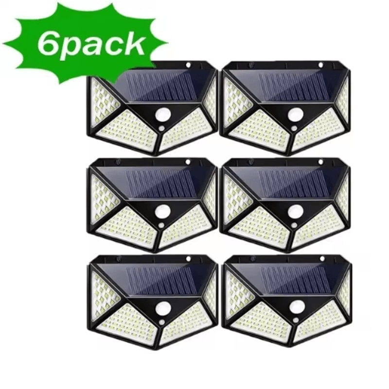 100 LED Solar Motion Sensor Wall Light Waterproof Wireless Garden Security Lamp 5