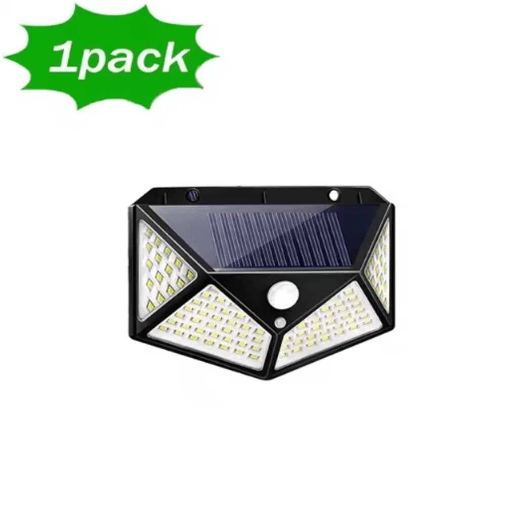 100 LED Solar Motion Sensor Wall Light Waterproof Wireless Garden Security Lamp 7
