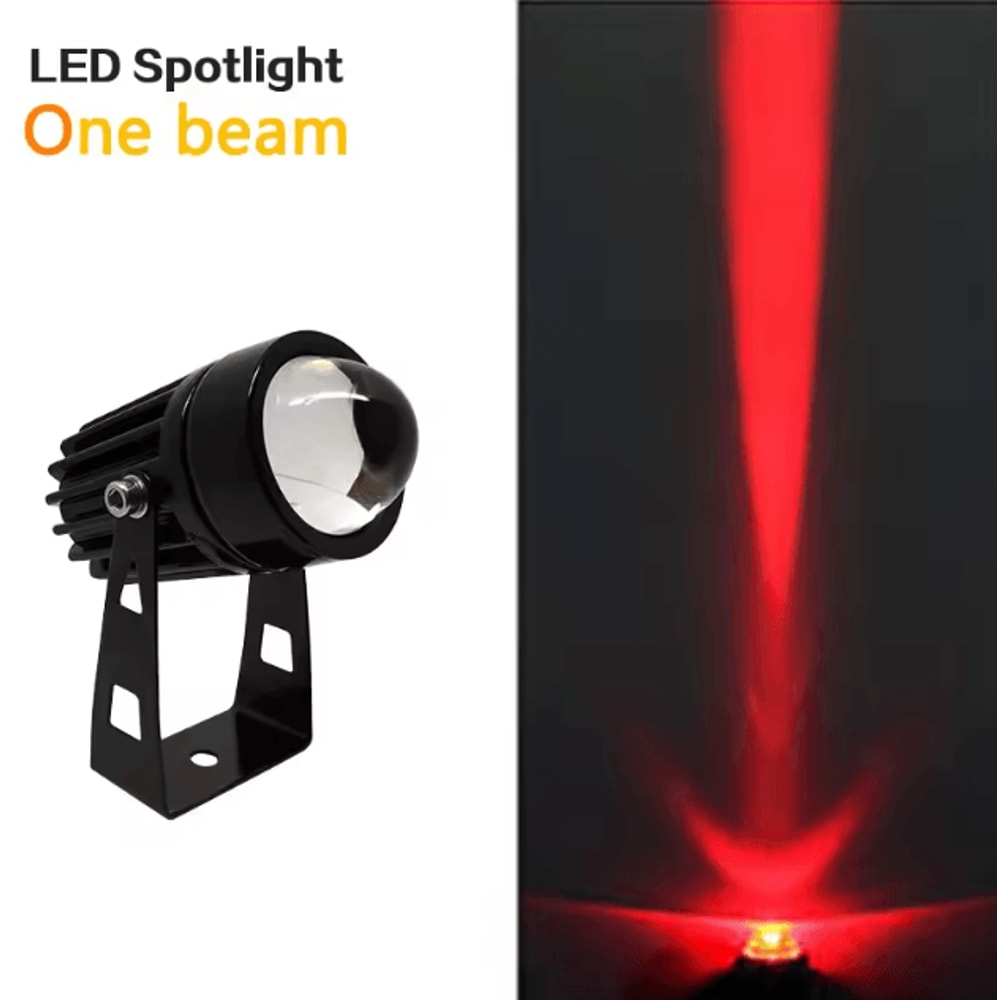 Modern RGB LED Outdoor Wall Spotlight IP66 Waterproof Landscape Beam Light 9W12W 2