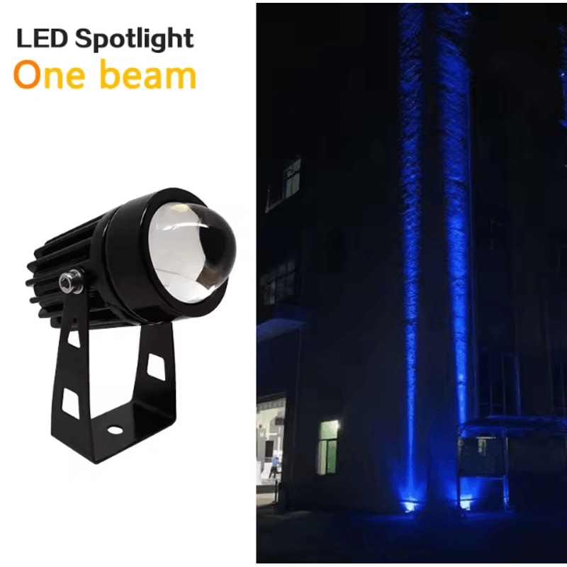 Modern RGB LED Outdoor Wall Spotlight IP66 Waterproof Landscape Beam Light 9W12W 7