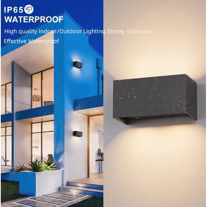 Modern Aluminum LED Outdoor Wall Lamp IP65 Waterproof Porch Garden Light 1