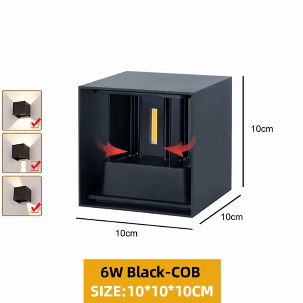 Modern Aluminum LED Outdoor Wall Lamp IP65 Waterproof Porch Garden Light 3