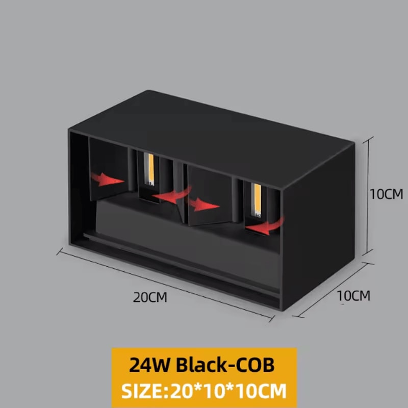 Modern Aluminum LED Outdoor Wall Lamp IP65 Waterproof Porch Garden Light 5