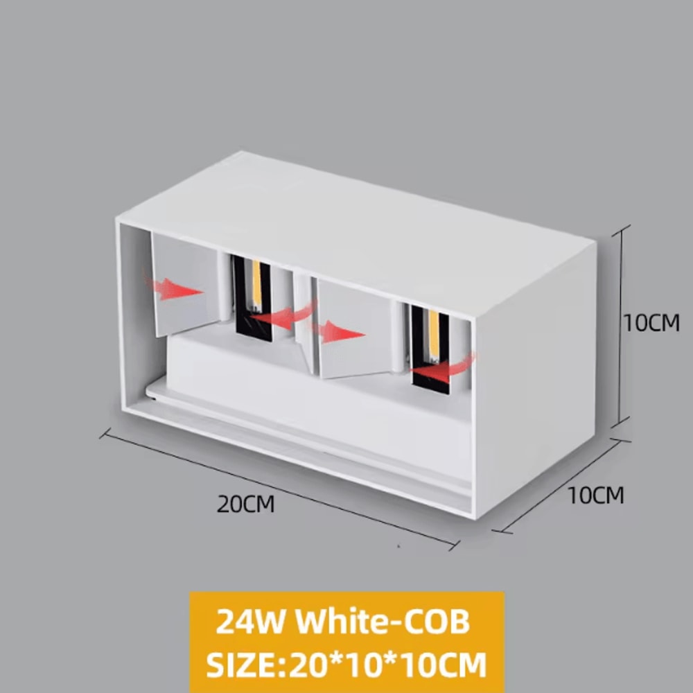 Modern Aluminum LED Outdoor Wall Lamp IP65 Waterproof Porch Garden Light 6