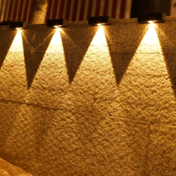 modern square solar wall lights – ip65 waterproof wireless garden & fence lamp