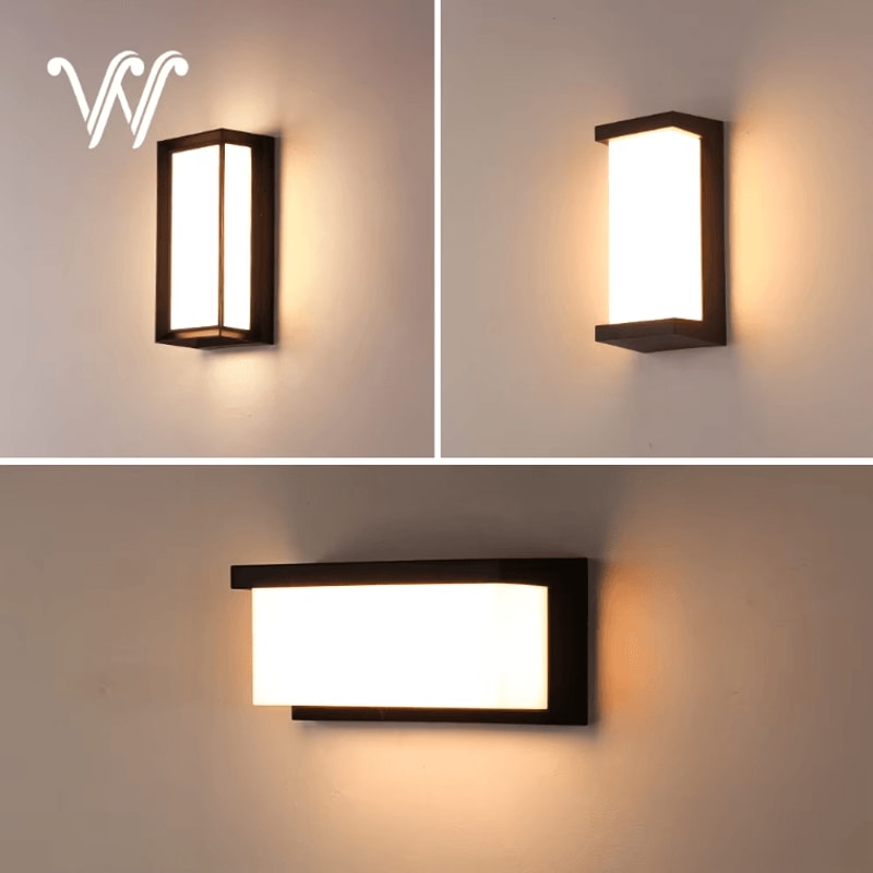 24W IP65 Waterproof LED Outdoor Wall Lamp Modern Porch Garden Light 2