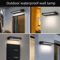 Adjustable Beam LED Outdoor Wall Lamp IP65 Waterproof Aluminum Garden Light 2