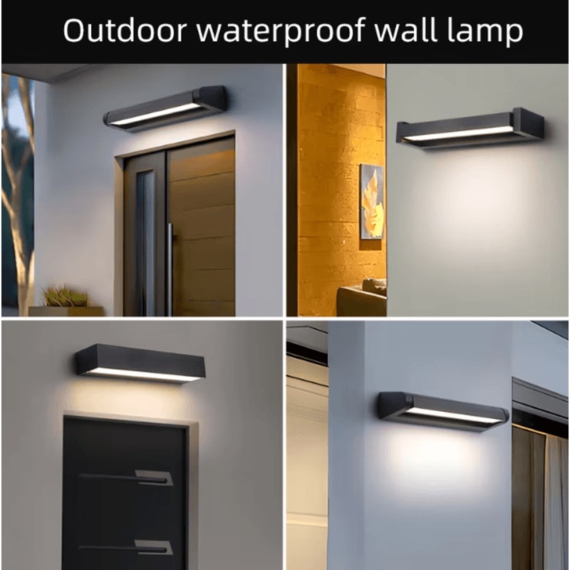 Adjustable Beam LED Outdoor Wall Lamp IP65 Waterproof Aluminum Garden Light 2