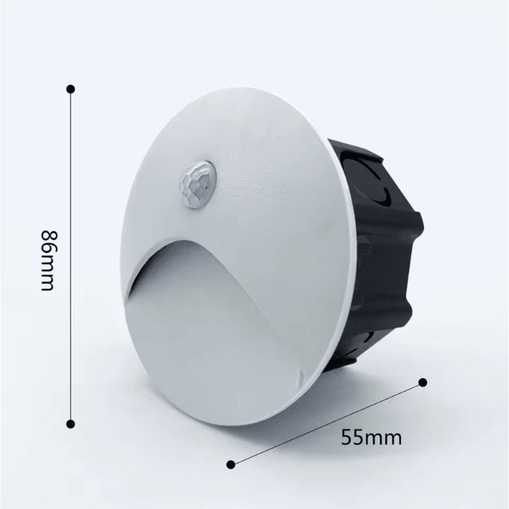Recessed LED Stair Sensor Light IP65 Waterproof Outdoor Step Wall Lamp 5