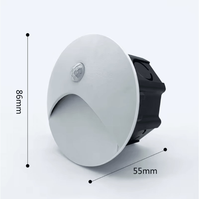 Recessed LED Stair Sensor Light IP65 Waterproof Outdoor Step Wall Lamp 5