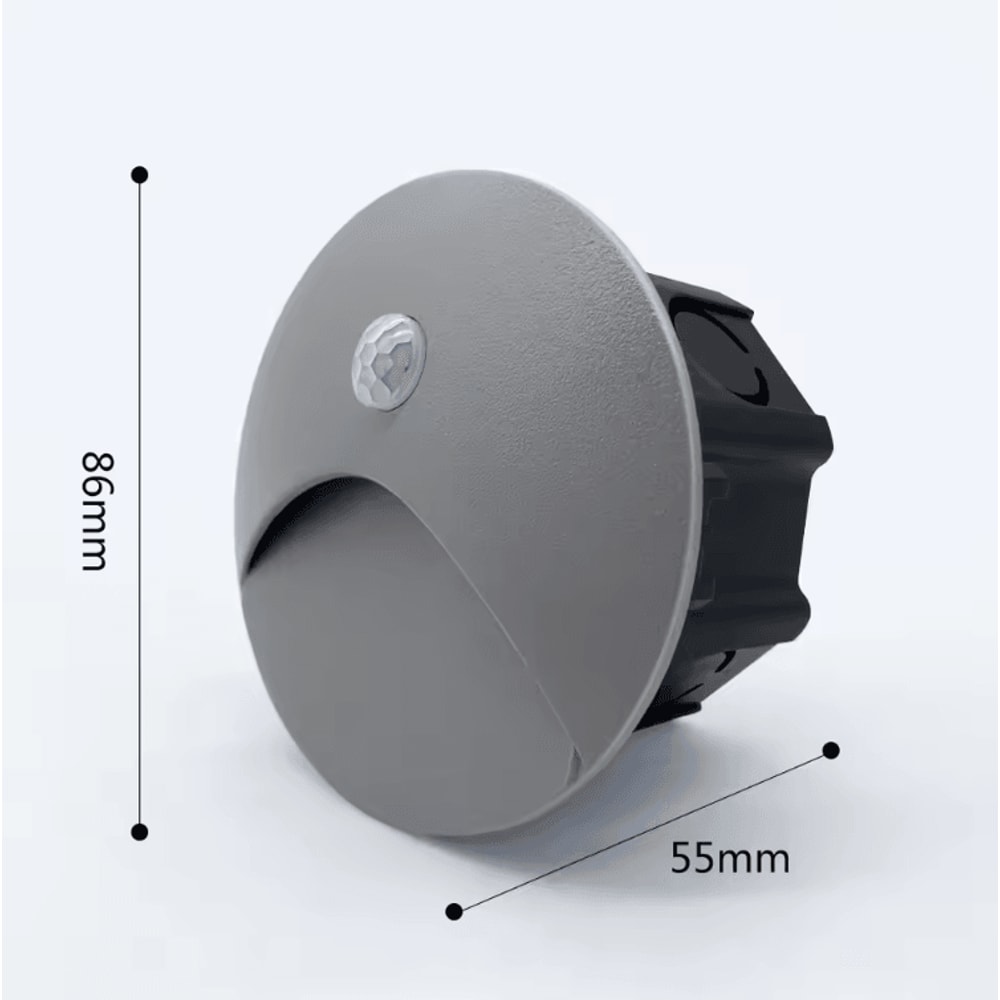 Recessed LED Stair Sensor Light IP65 Waterproof Outdoor Step Wall Lamp 7