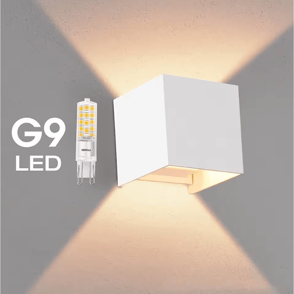 Modern G9 Waterproof Outdoor LED Wall Lamp Aluminum Porch Garden Light 3