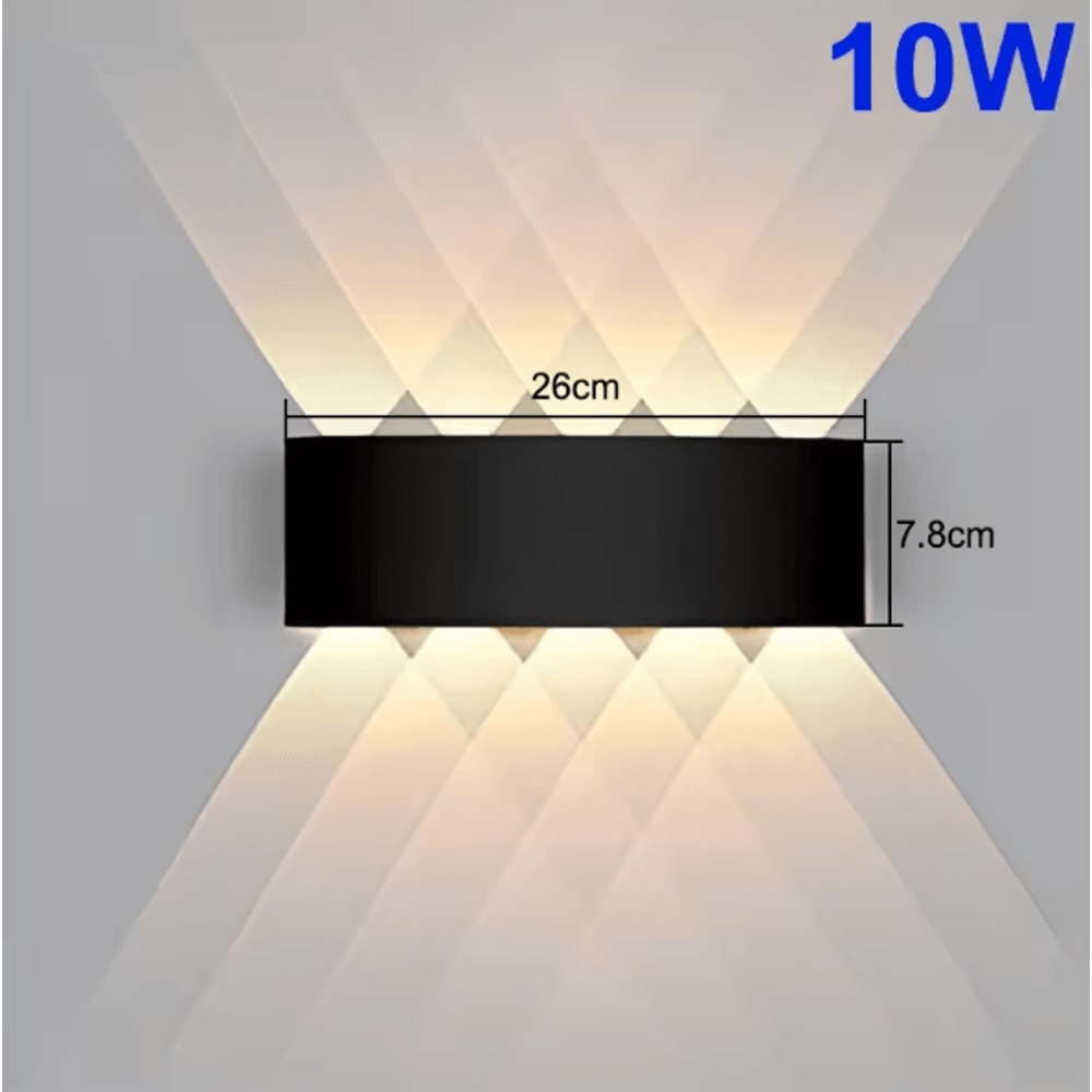 Modern Waterproof LED Outdoor Wall Lamp Porch Garden Indoor Wall Light AC85265V 10