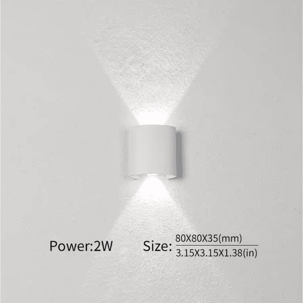 Modern Nordic Up Down LED Wall Lamp Minimalist Indoor Bedroom Corridor Sconce 3