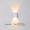 Modern Nordic Up Down LED Wall Lamp Minimalist Indoor Bedroom Corridor Sconce 4