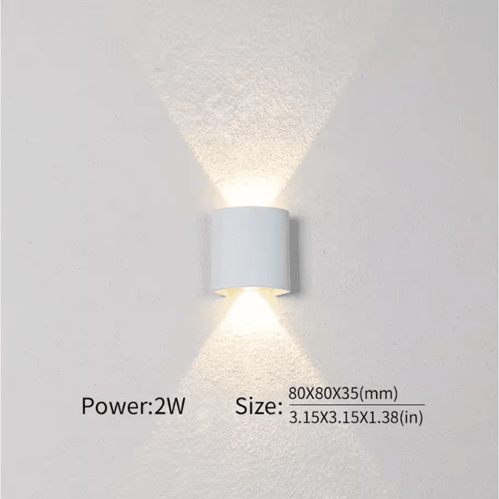 Modern Nordic Up Down LED Wall Lamp Minimalist Indoor Bedroom Corridor Sconce 5