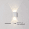 Modern Nordic Up Down LED Wall Lamp Minimalist Indoor Bedroom Corridor Sconce 5