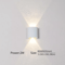 Modern Nordic Up Down LED Wall Lamp Minimalist Indoor Bedroom Corridor Sconce 5