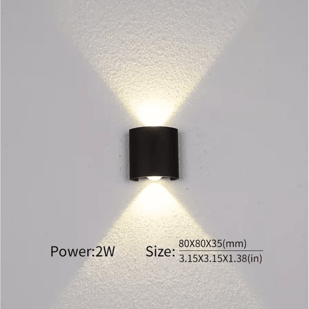 Modern Nordic Up Down LED Wall Lamp Minimalist Indoor Bedroom Corridor Sconce 6
