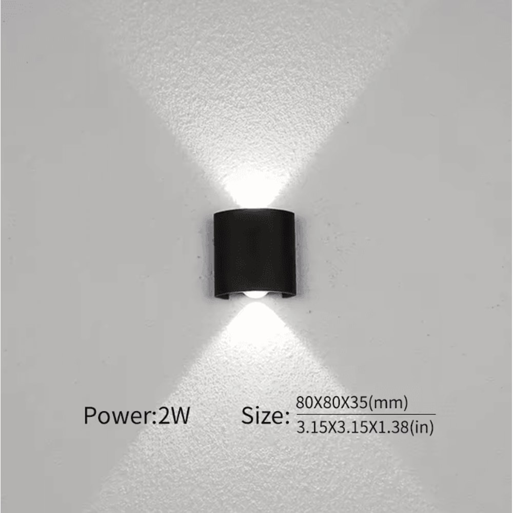 Modern Nordic Up Down LED Wall Lamp Minimalist Indoor Bedroom Corridor Sconce 8