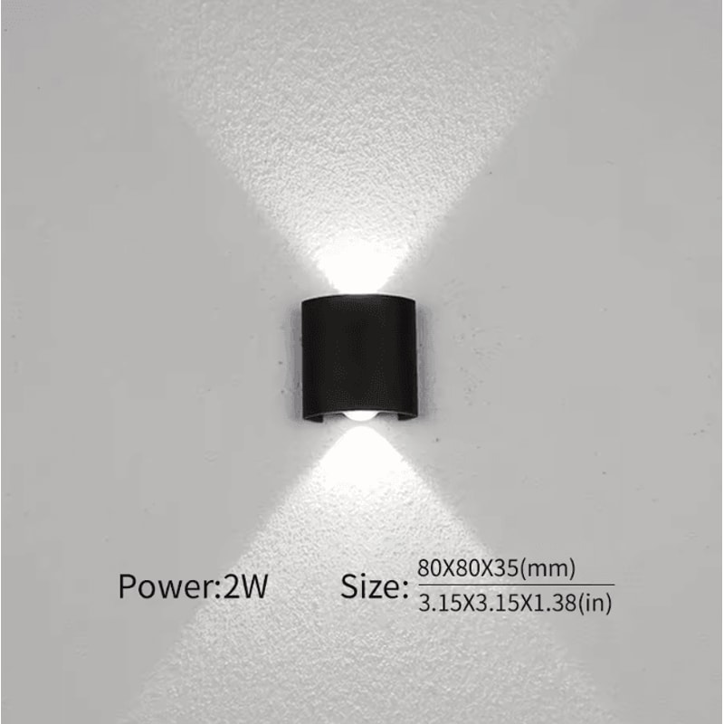 Modern Nordic Up Down LED Wall Lamp Minimalist Indoor Bedroom Corridor Sconce 8