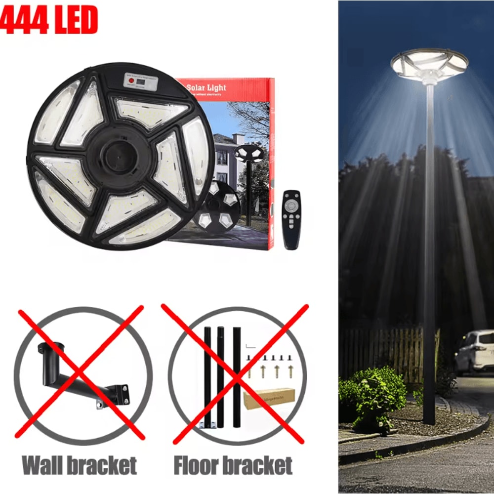 Solar UFO Motion Sensor Garden Light Remote Control Waterproof Outdoor Security Lamp 7