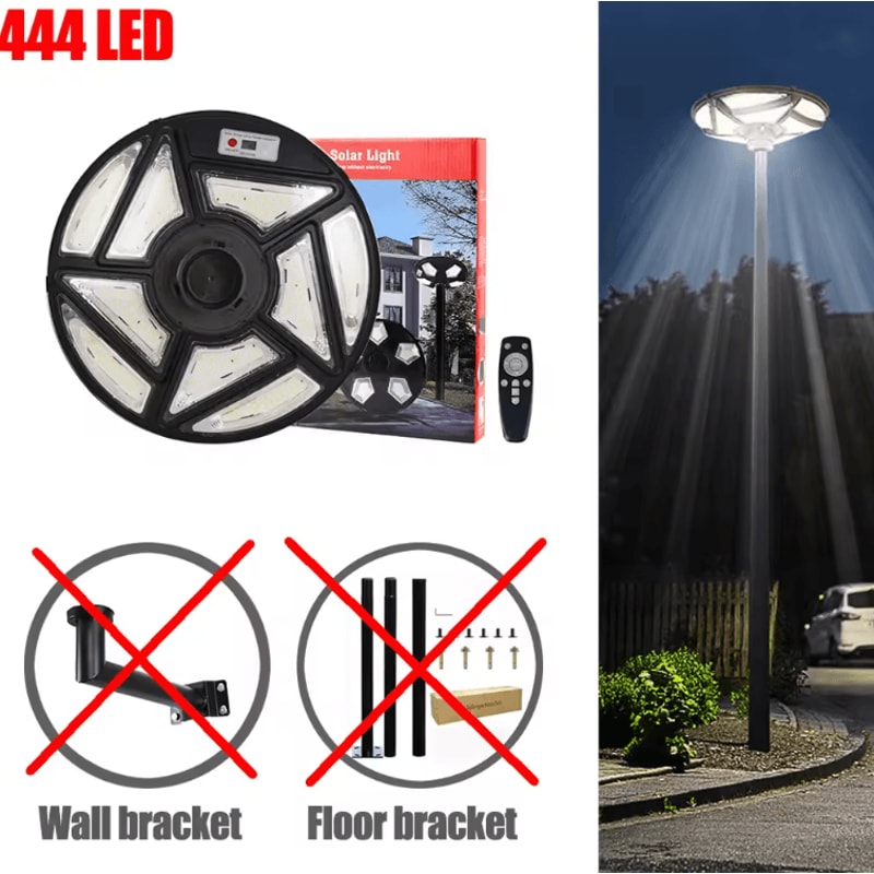 Solar UFO Motion Sensor Garden Light Remote Control Waterproof Outdoor Security Lamp 7