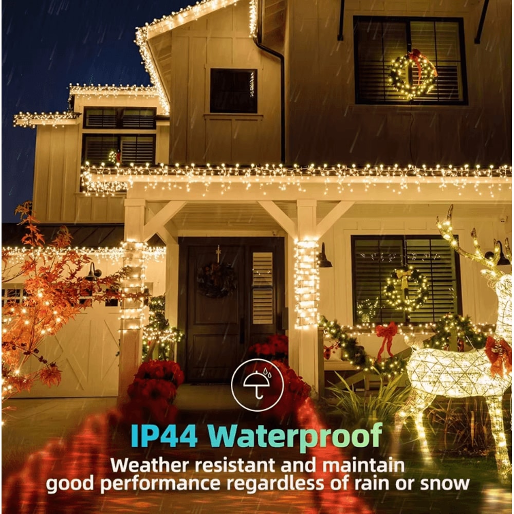 Solar LED Fairy String Lights 35M Waterproof Twinkle Garden Decoration Lights 1