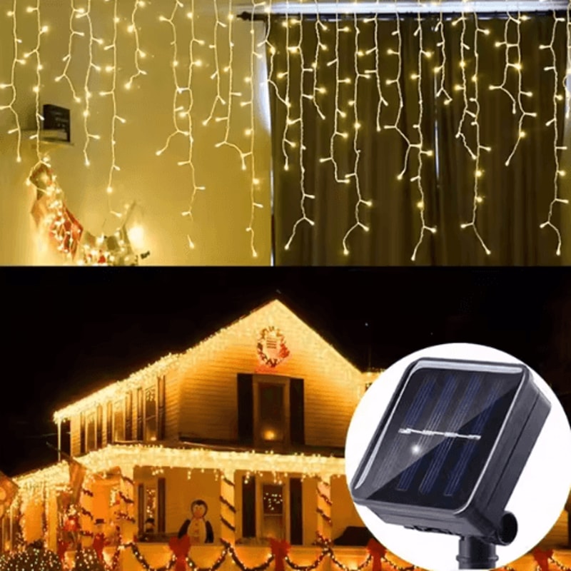 Solar LED Fairy String Lights 35M Waterproof Twinkle Garden Decoration Lights 4