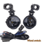 100W DualColor Motorcycle LED Fog Lights Auxiliary Driving Spotlights Pair 0