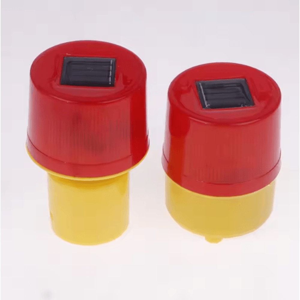 Solar LED Crane Warning Light Waterproof Emergency Beacon For Construction Road Safety 1