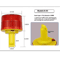 Solar LED Crane Warning Light Waterproof Emergency Beacon For Construction Road Safety 3