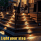 Warm White Solar Step Lights IP65 Waterproof LED Fence Garden Wall Lamp 1