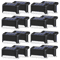 Warm White Solar Step Lights IP65 Waterproof LED Fence Garden Wall Lamp 12