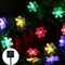 Solar Snowflake Fairy String Lights Waterproof Outdoor Holiday Decoration 4