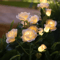 Solar Rose Garden Lights 5Head LED Flower Landscape Pathway Decor Solar Pathway Lights LED Flower 1