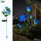 Solar Rose Garden Lights 5Head LED Flower Landscape Pathway Decor Solar Pathway Lights LED Flower 2