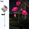 Solar Rose Garden Lights 5Head LED Flower Landscape Pathway Decor Solar Pathway Lights LED Flower 4