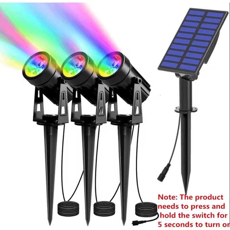 Aluminum Solar Spotlight Outdoor IP65 Waterproof Solar Landscape Garden Tree Light 7