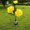 Solar Peony Flower Garden Lights 3Head Pink Waterproof LED Outdoor Pathway Decor 6
