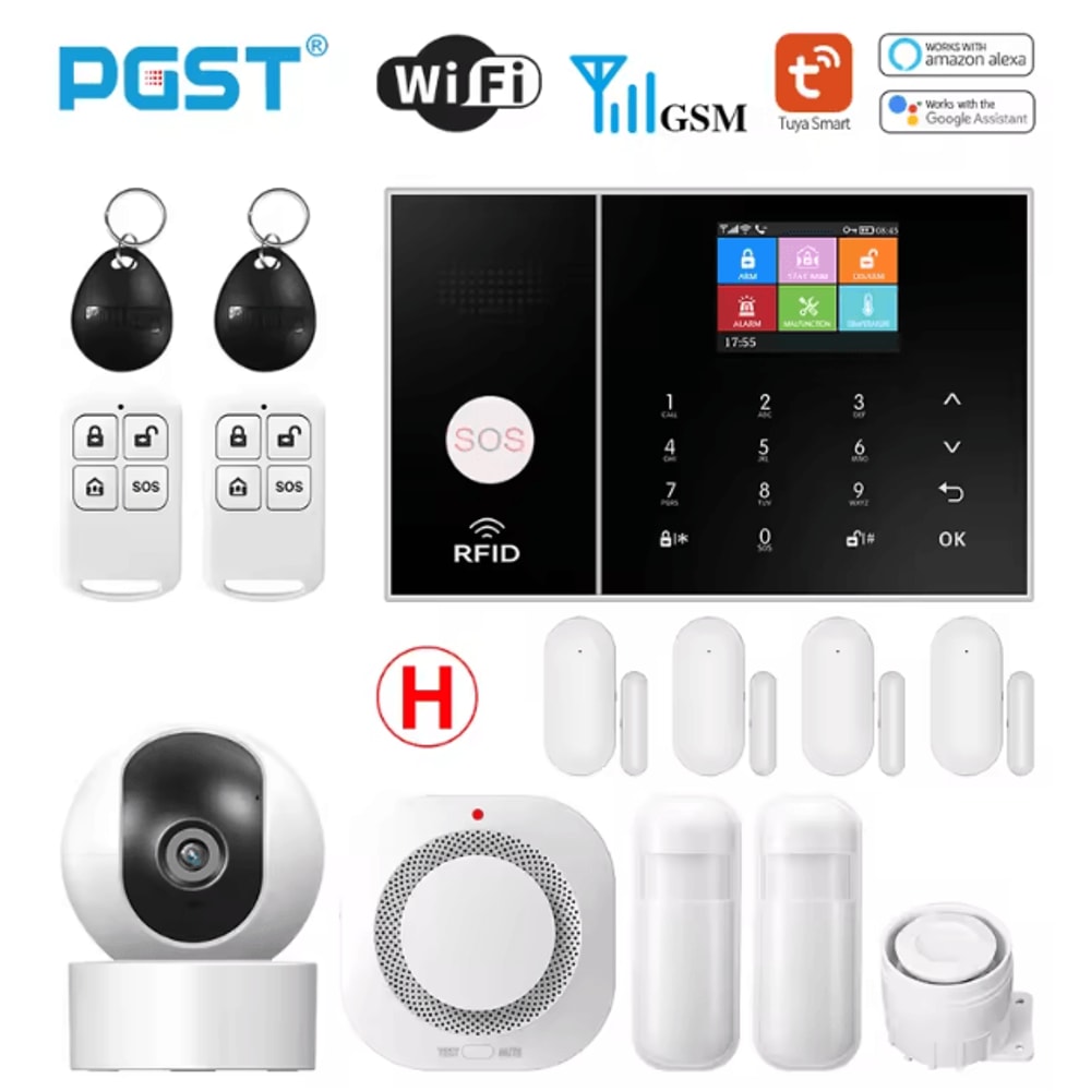 PGST Smart WiFi GSM Home Security Alarm System Tuya App Alexa Compatible 3