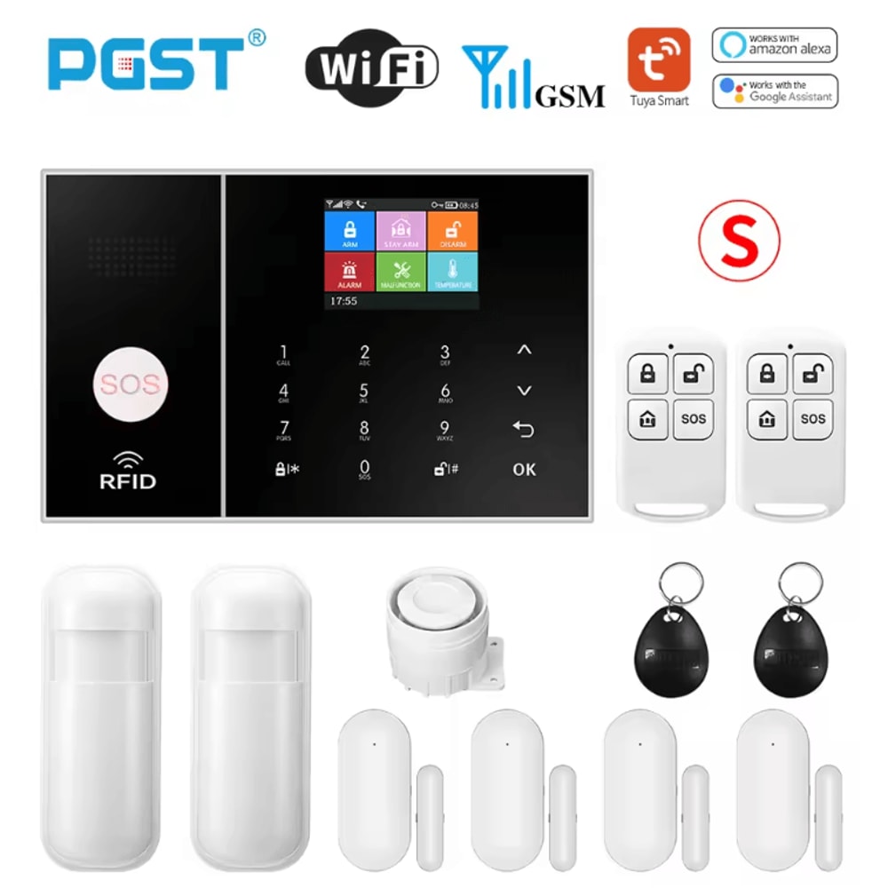 PGST Smart WiFi GSM Home Security Alarm System Tuya App Alexa Compatible 4
